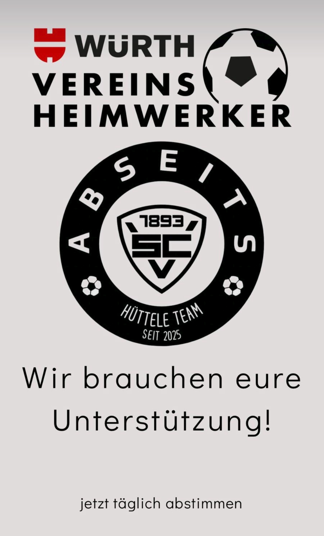 Wrth Vereinshfeimwerker 2025 - SC Vhringen vom Httele zum Abseits