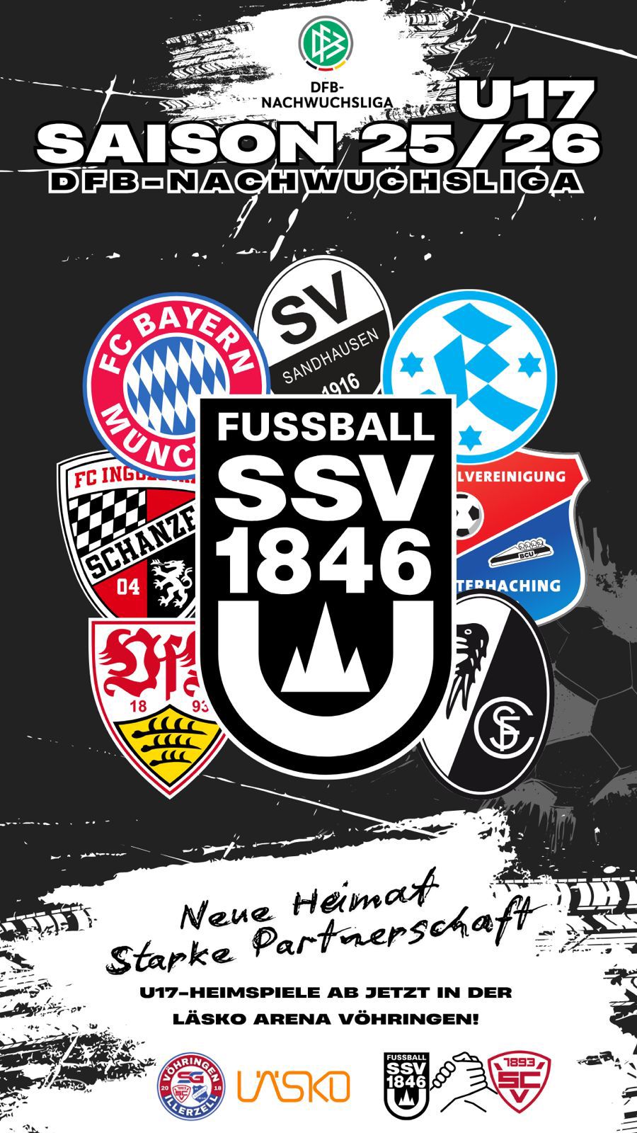 SSV Ulm 1846 Fussball, Saison 2025/26 DFB-Nachwuchsliga U17 Heimspiele in Vhringen, LSKO-Arena
